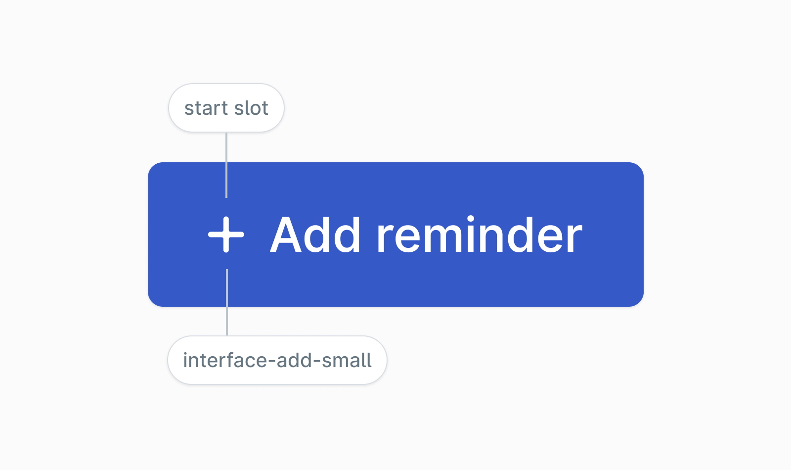 Create/add type primary action with icon