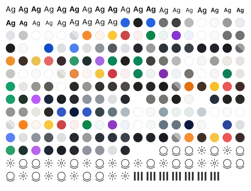 256 design tokens