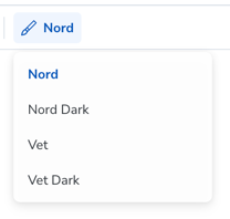 Theme switcher in the Storybook toolbar
